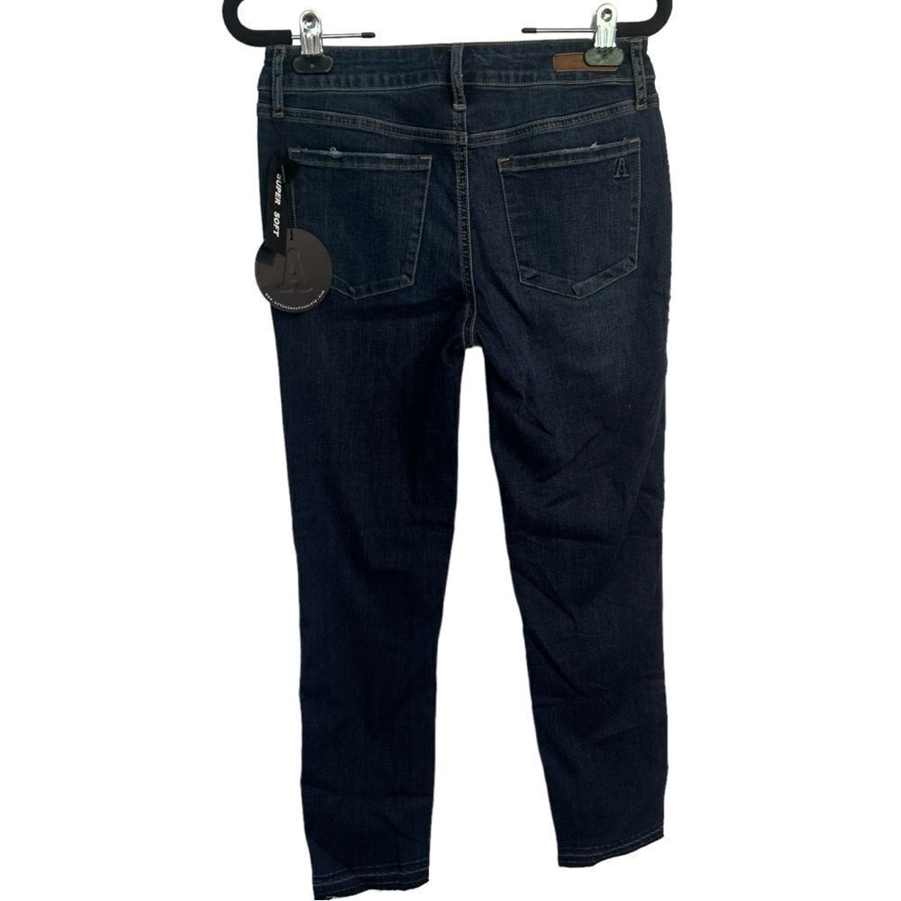 Articles of Society Katie Skinny Crop Helsinki Blue Distressed Size 27 - Picture 2 of 11